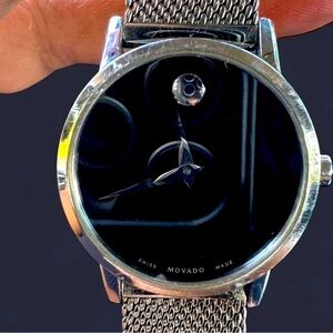 Movado Silver Mesh Watch